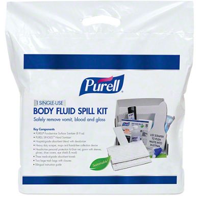 Purell Body Fluid Spill Kit Sustainable Single Use Kit