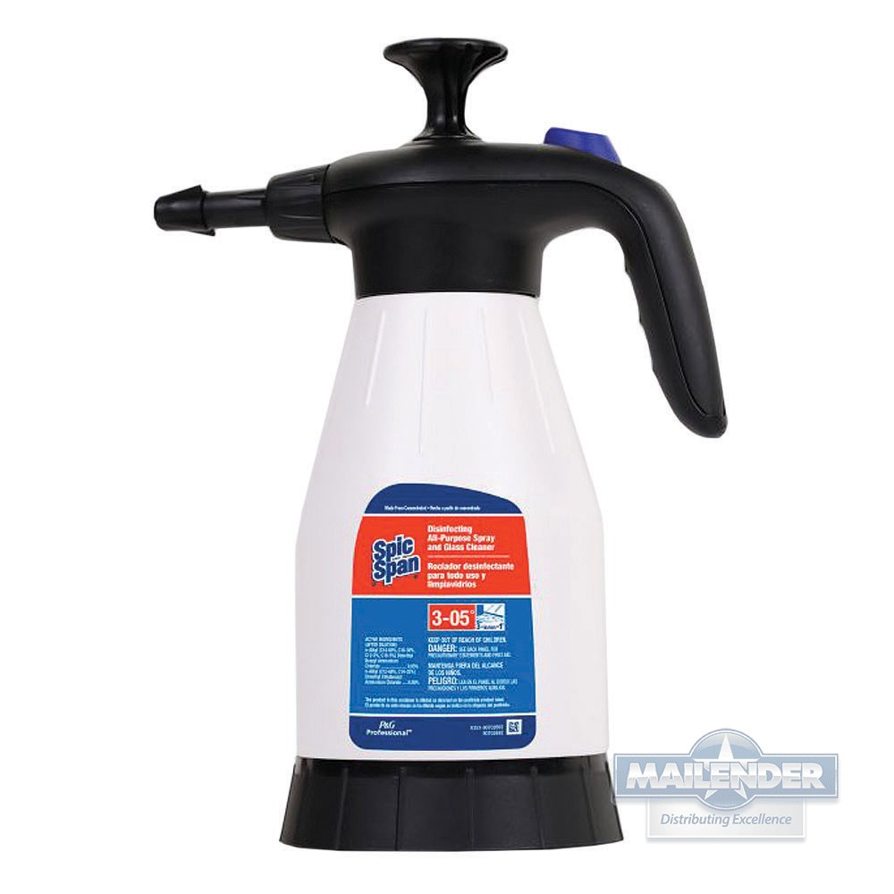 SPIC & SPAN ALL PURPOSE SPRAY AND GLASS CLEANER 1.5L PORTABLE PUMP UP SPRAYER