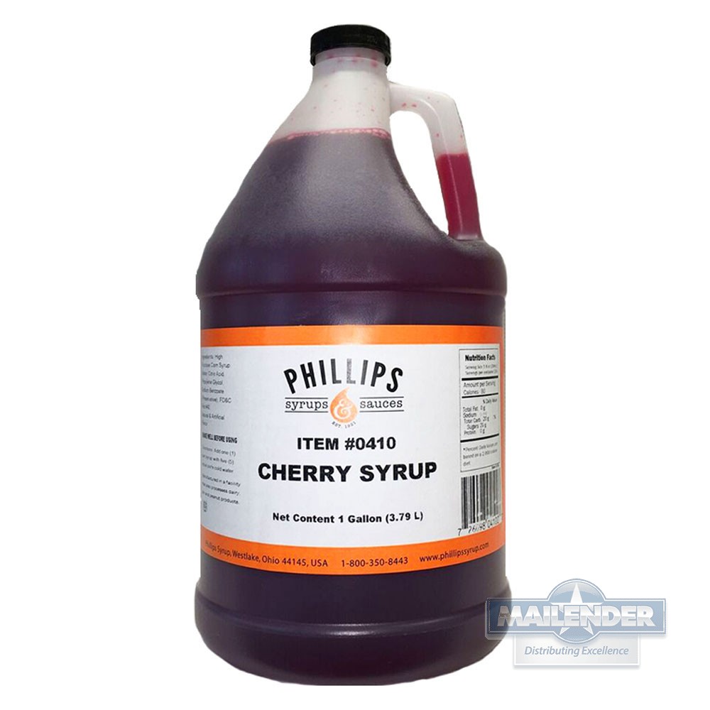 PHILLIPS FOUNTAIN SYRUP CHERRY