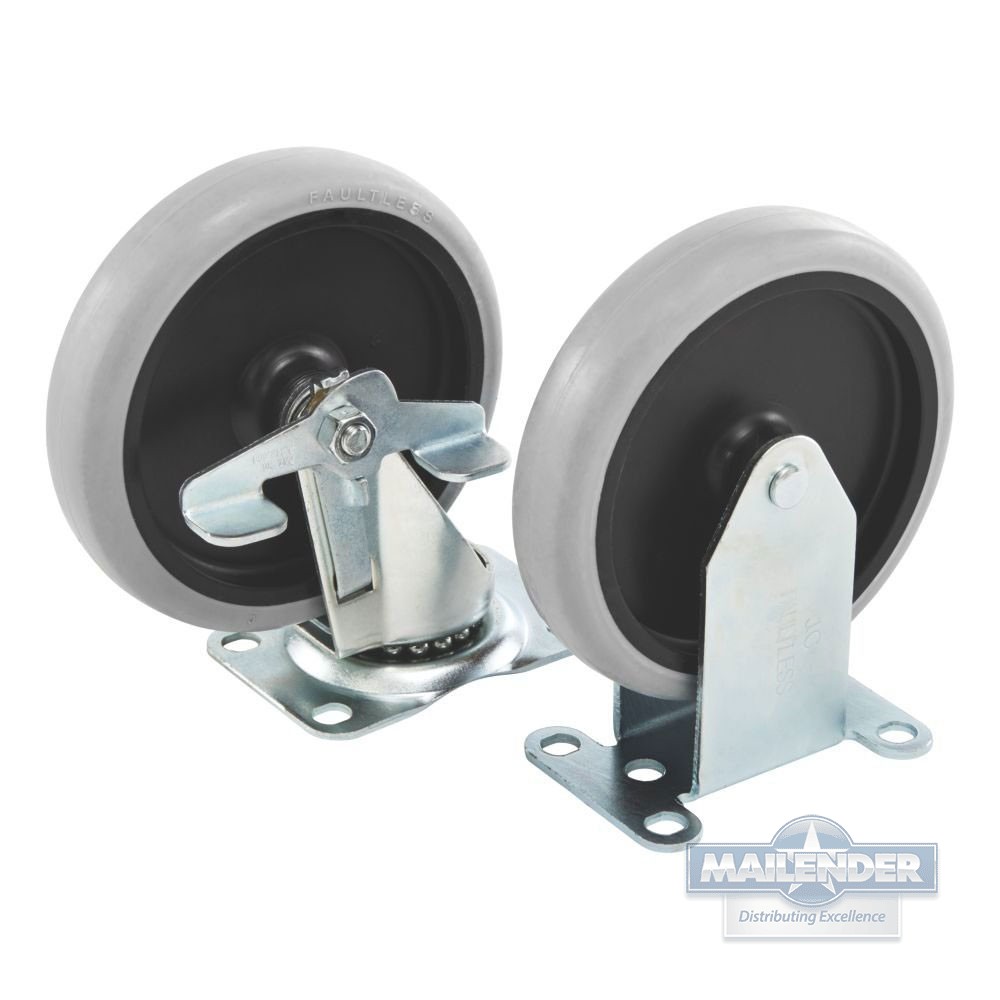 REPLACEMENT 5" CASTERS 2 LOCKING/2 NON-LOCKING