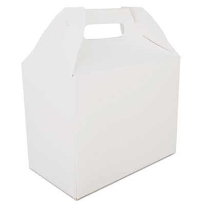 CARRY OUT BARN BOX 8.875"X5"X6.75" WHITE