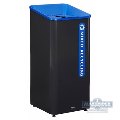 23 GALLON SUSTAIN BLUE MIXED RECYCLING CONTAINER