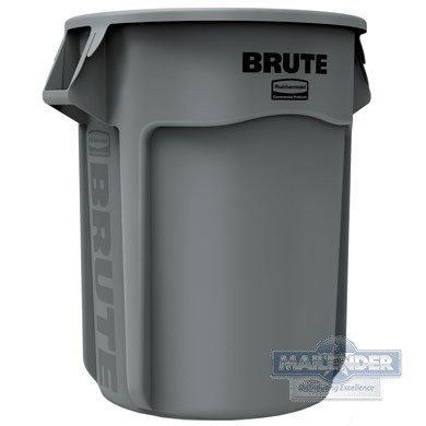 CONTAINER W/O LID BRUTE 55GAL YELLOW