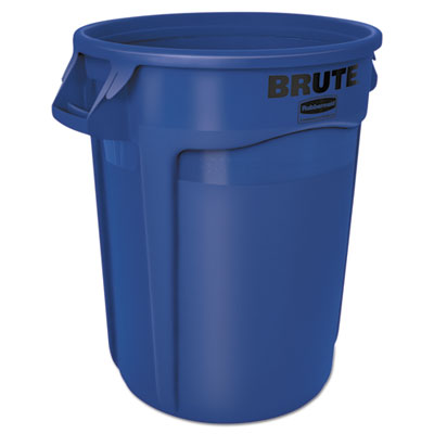 BRUTE CONTAINER W/O LID 32GAL BLUE