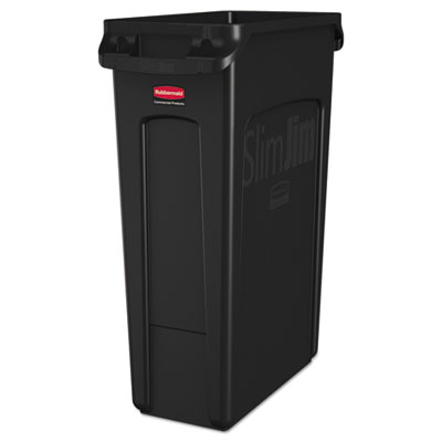 SLIM JIM CONTAINER W/VENTING CHANNELS BLACK (23GAL)