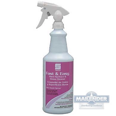 FAST & EASY HARD SURFACE & GLASS CLEANER SPRAY (32OZ)