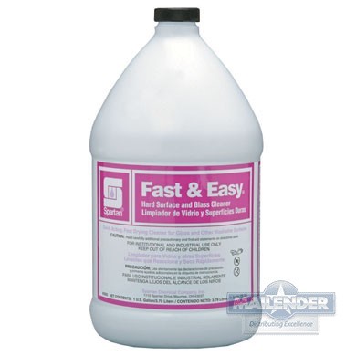 FAST & EASY GLASS CLEANER HARD SURFACE RTU SPRAY (1GAL)