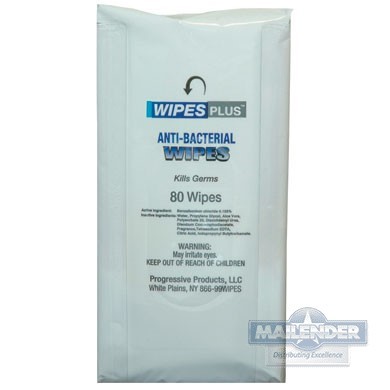 WP NON ALCOHOL HAND SANITIZING WIPES 7"X8" 80CT RESEALABLE PACK