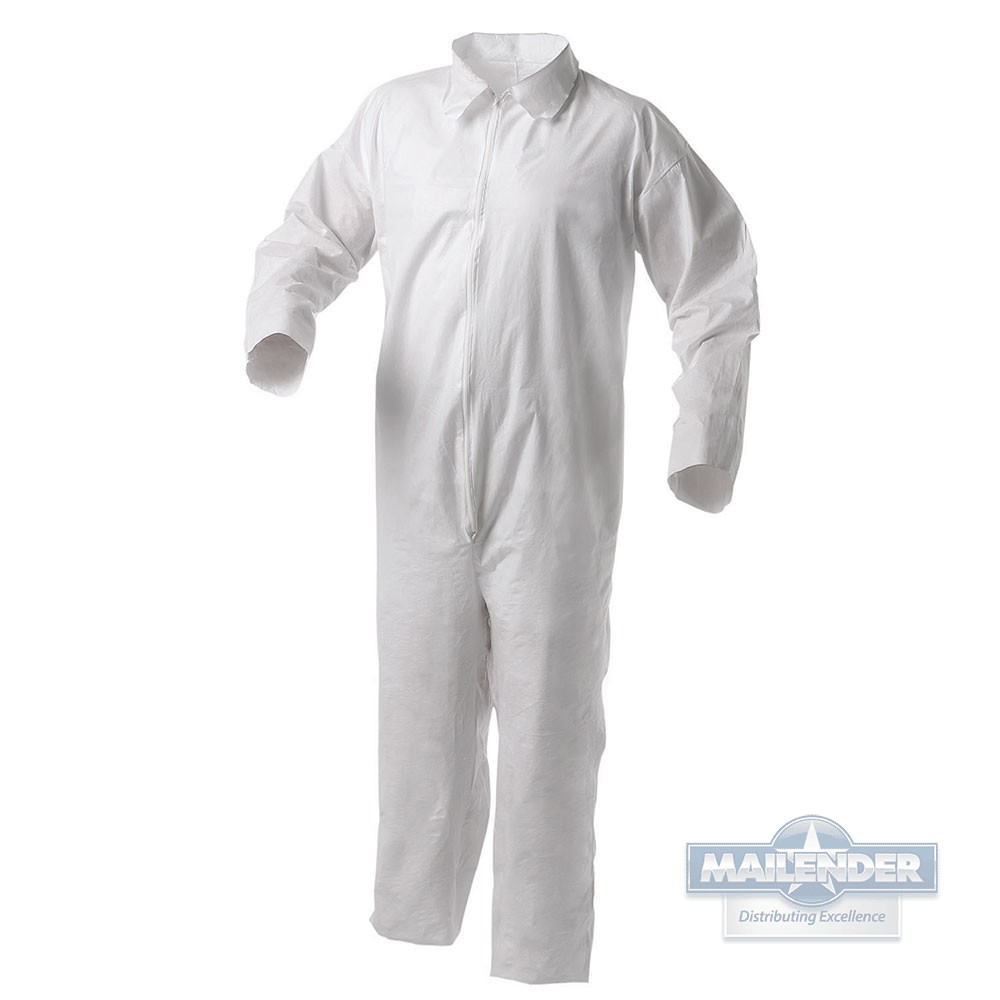 KLEENGUARD A35 4XL DISPOSABLE COVERALLS W/ ZIP FRONT & OPEN WRIST & ANKLES