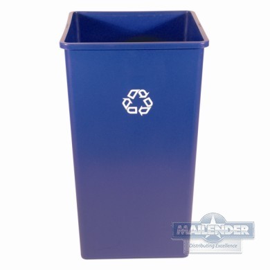 SQUARE RECYCLING CONTAINER BLUE (35GAL)