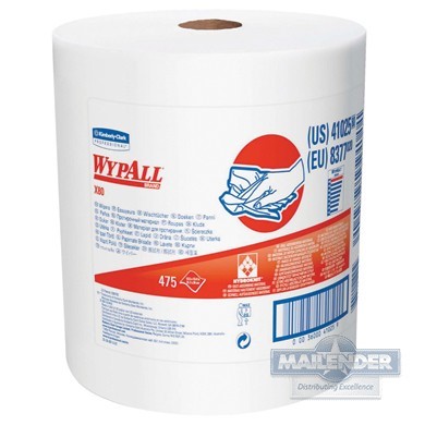WYPALL X80 REUSABLE WIPER EXTENDED USE CLOTHS JUMBO ROLL 475 CT
