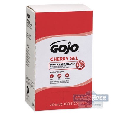 GOJO PRO TDX-20 CHERRY GEL PUMICE HAND CLEANER (2000ML)
