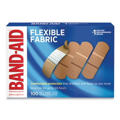 1"X3" BAND-AID FLEX ASHESIVE FABRIC BANDAGE (100/BX)