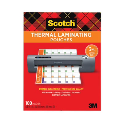 9"X11.5" LETTER SIZE THERMAL LAMINATING POUCHE CLEAR (3ML)
