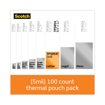 9"X11.5" THERMAL LAMINATING POUCHES CLEAR (5ML)