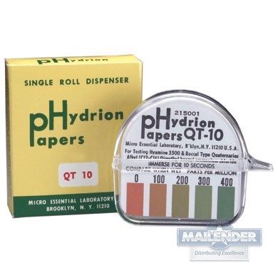 TEST STRIP HYDRION PAPERS 0-400 PPM 50CT (10QT)