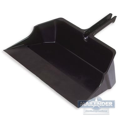 22" BLACK PLASTIC JUMBO DUST PAN