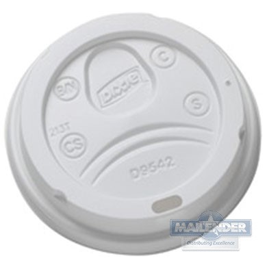 DIXIE WHITE DOME LID FOR 10 12 & 16 OZ PAPER HOT CUPD