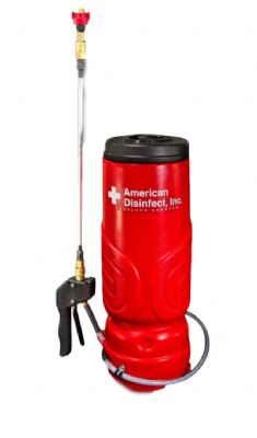 DISINFECTANT MISTING SYSTEM 1 GAL BATTERY BACKPACK SPRAYER RED