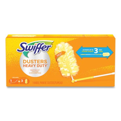 SWIFFER DUSTER 360 W/ EXTENDABLE HANDLE & 3 DUSTERS