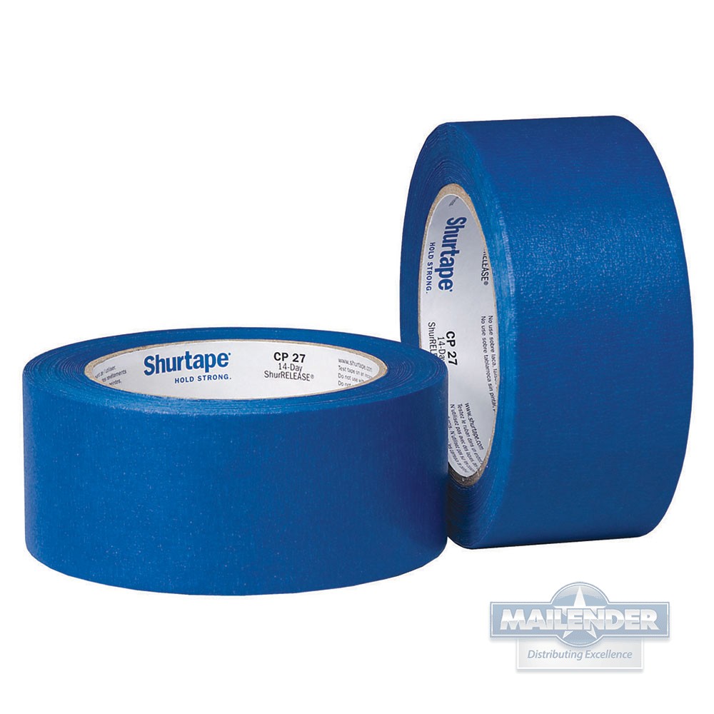 2"X60YD CP27 BLUE TAPE PRINTED "STAND HERE" - OVER 100 IMPRINTS PER ROLL