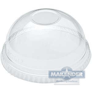 CLEAR PLASTIC DOME LID NO HOLE FOR 9,12 & 20 OZ CUP
