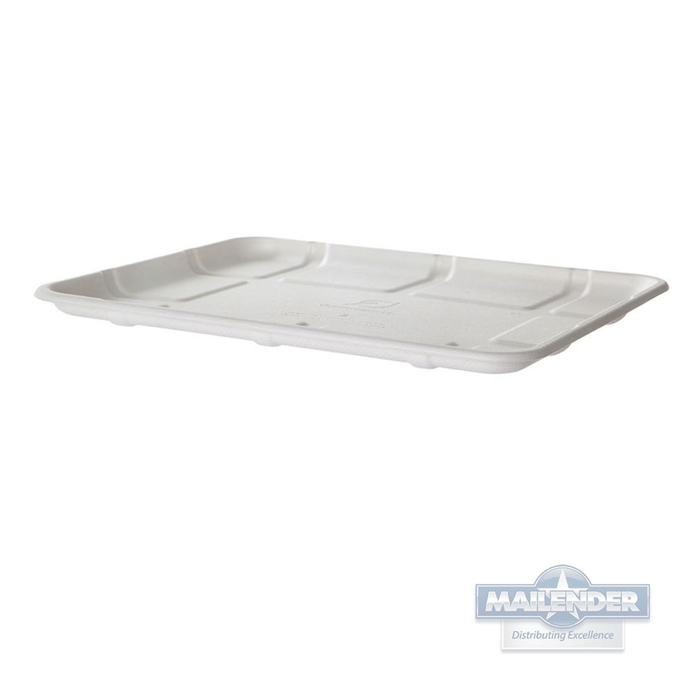 RENEWABLE & COMPOSTABLE SUGARCANE MEAT & PRODUCE TRAY 10.25"X8.5"X.56" 8S