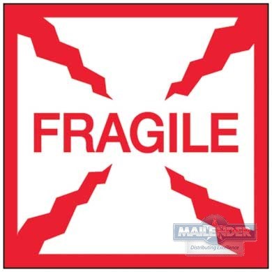 LABEL 4"X4" "FRAGILE"