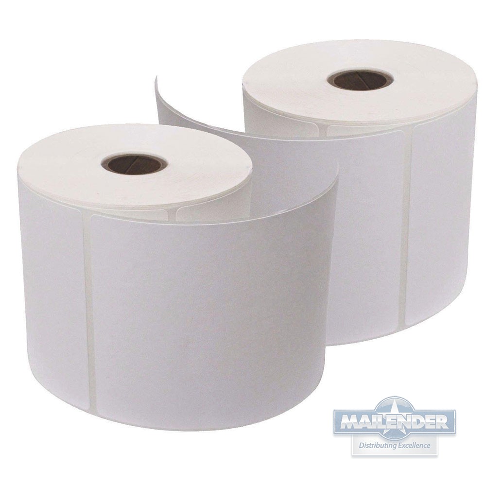 4"X8" THERMAL TRANSFER LABEL 750 PER ROLL 3" CORE WOUND OUT