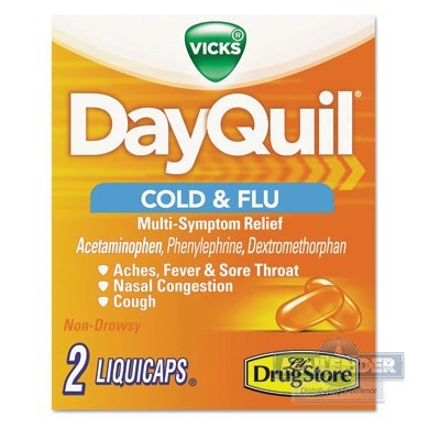 DAYQUIL SEVERE COLD & FLU TABLETS REFILL 2/PK