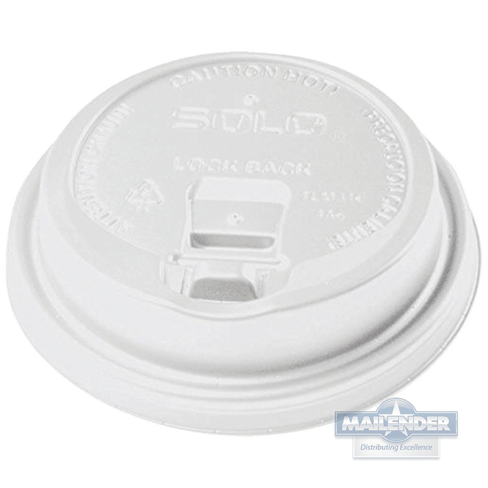 RECLOSABLE PLASTIC LID FOR 10-24 OZ PAPER HOT CUPS WHITE 1000/CA