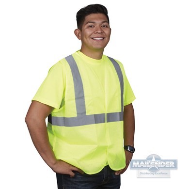 HI-VIS GENERAL PURPOSE SAFETY VEST,TYPE R,CLASS II 6XL, PRINTED TRAINER